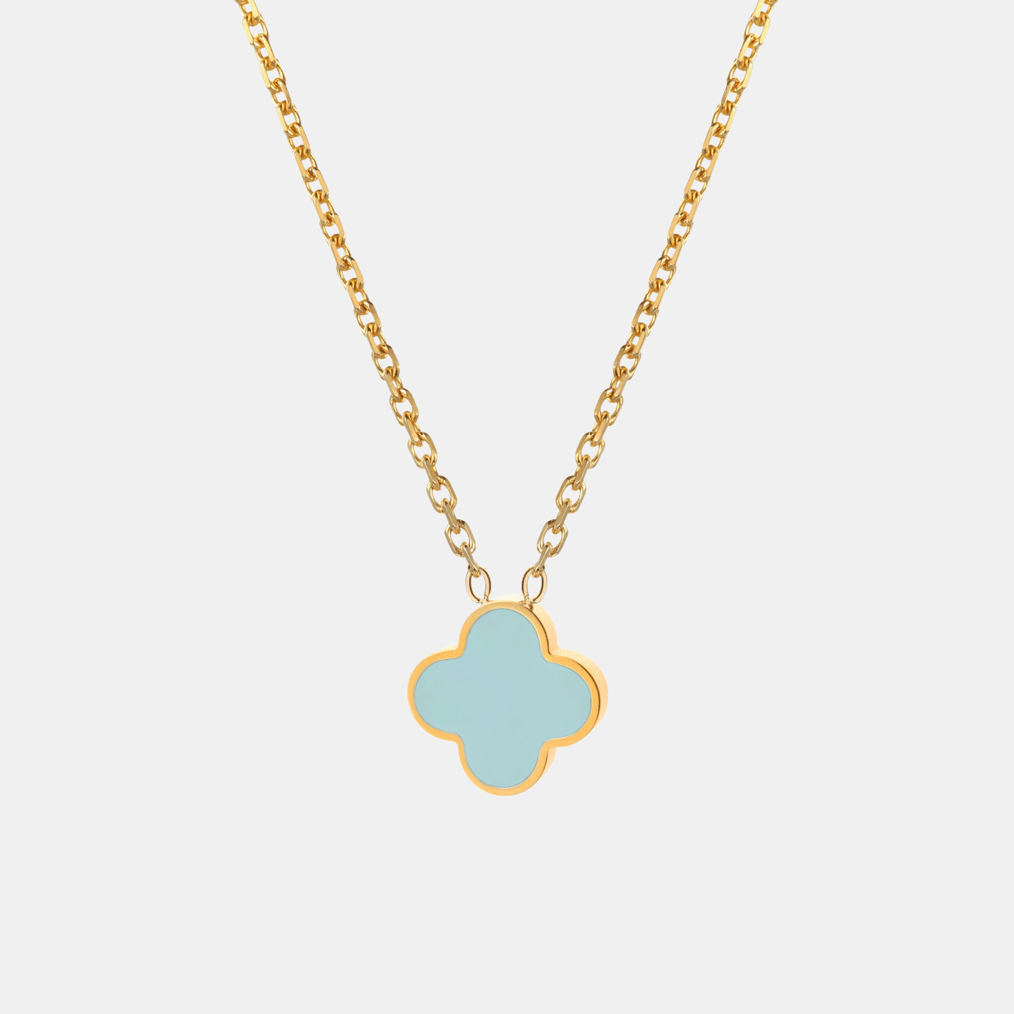 Baby Blue Clover Kette