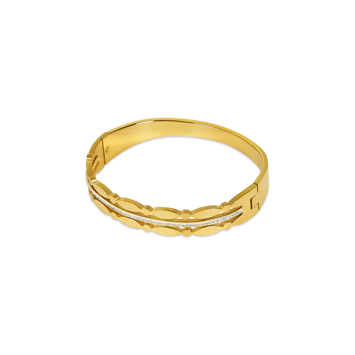 Addison Stone Bangle Bracelet - Gold