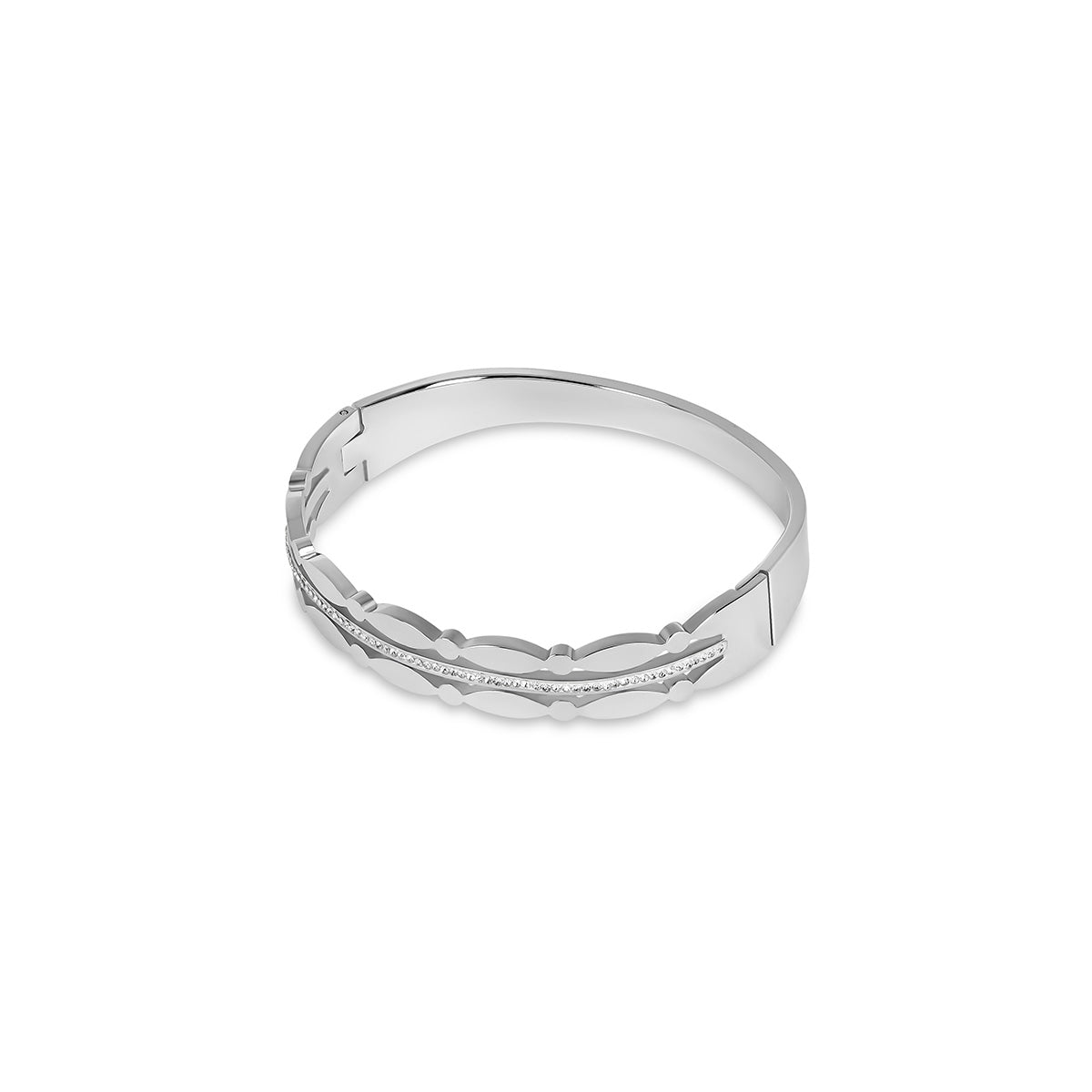 Addison Stone Bangle Bracelet - Silver