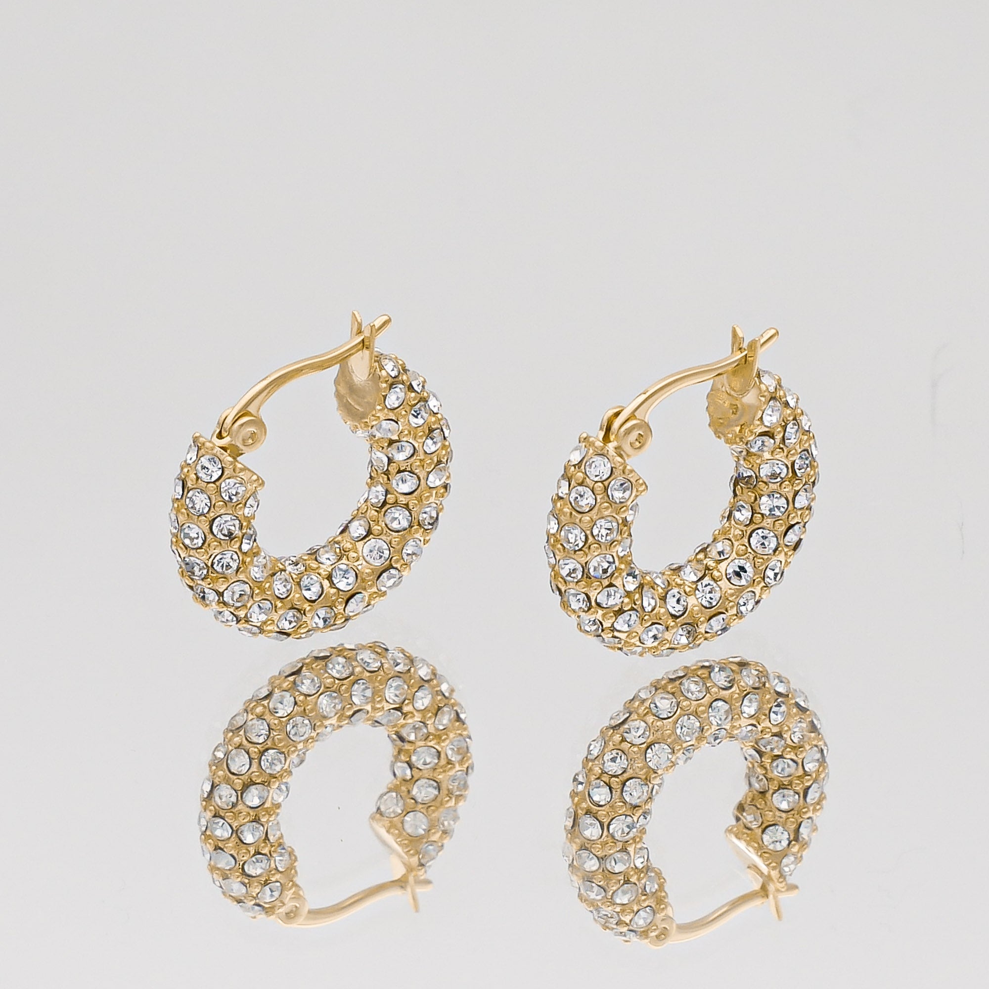 Amiya CZ Hoop Earrings