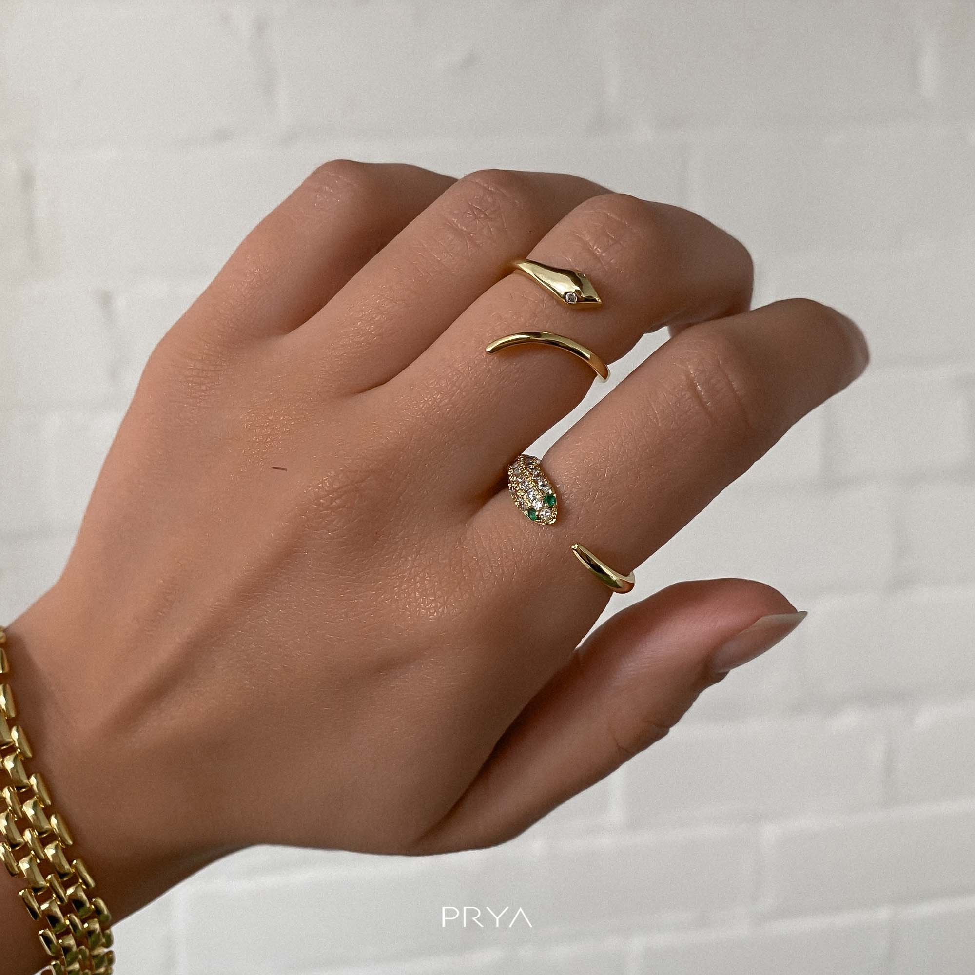 Savannah Adjustable Snake Ring