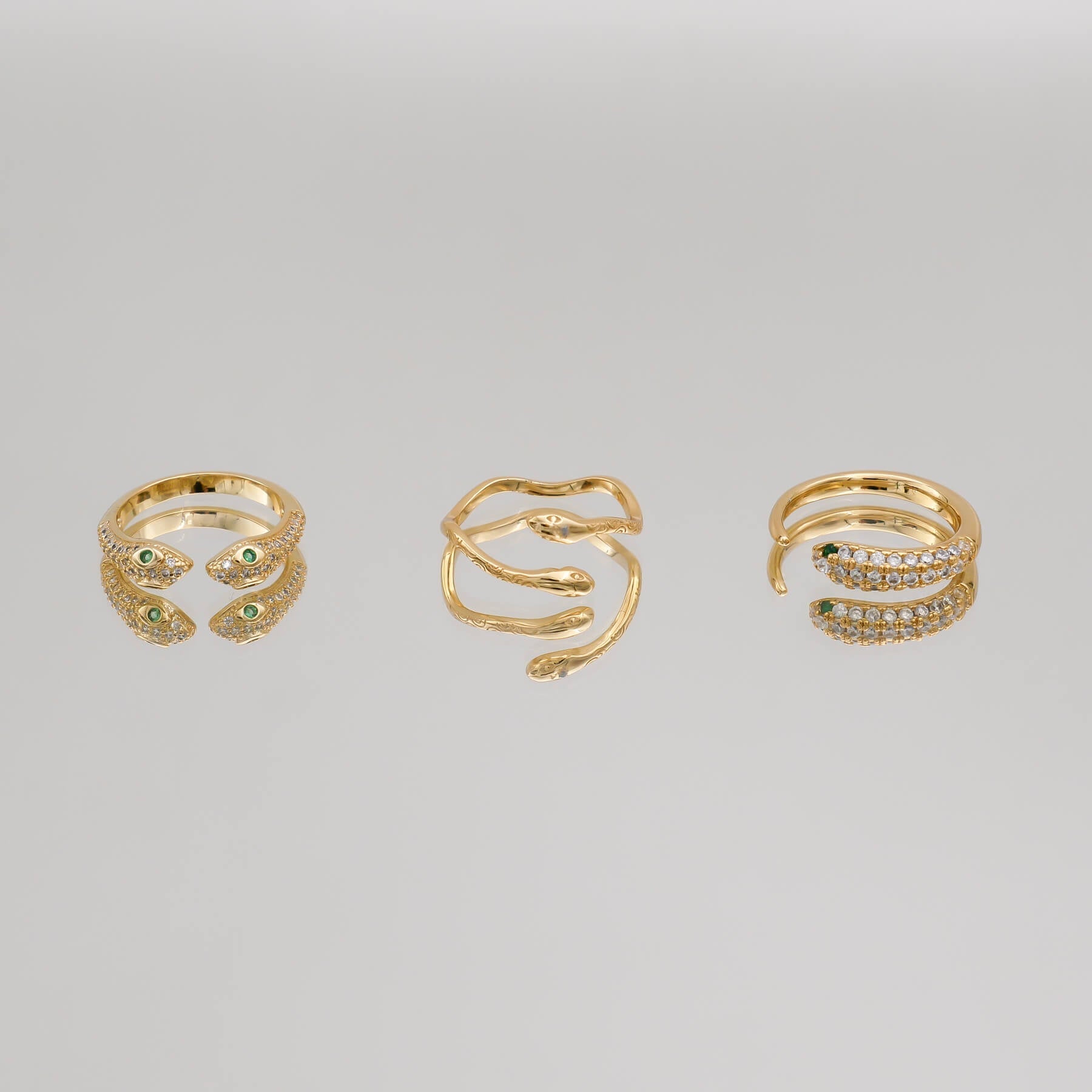 Sadie Double Snake Head Ring