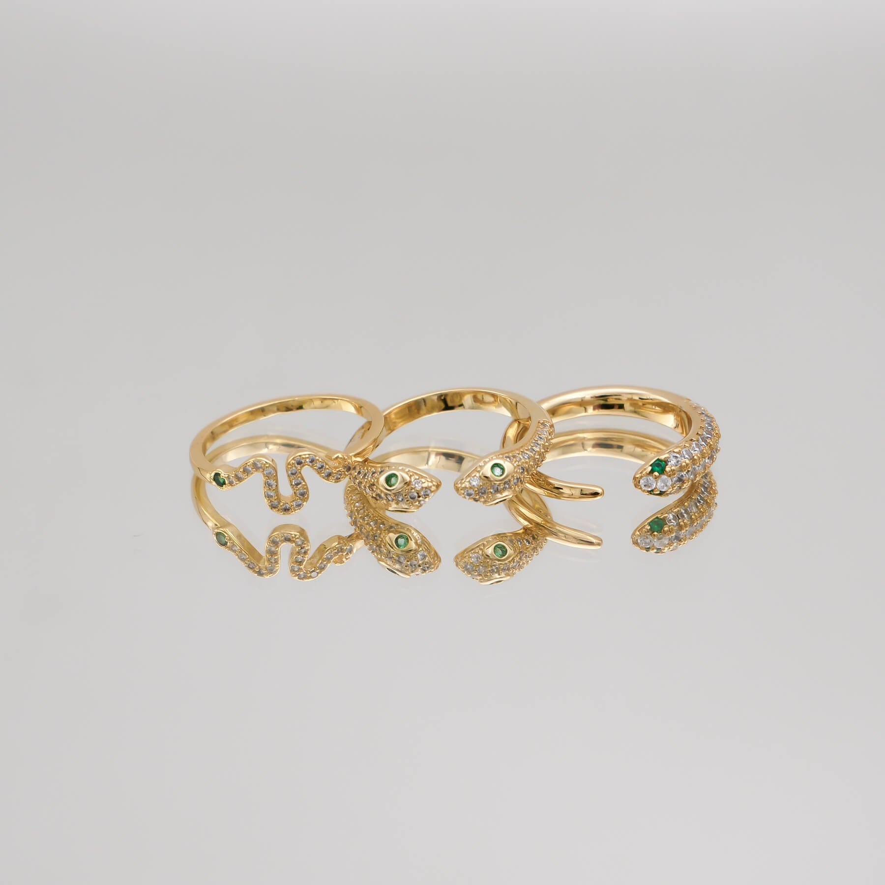 Sadie Double Snake Head Ring