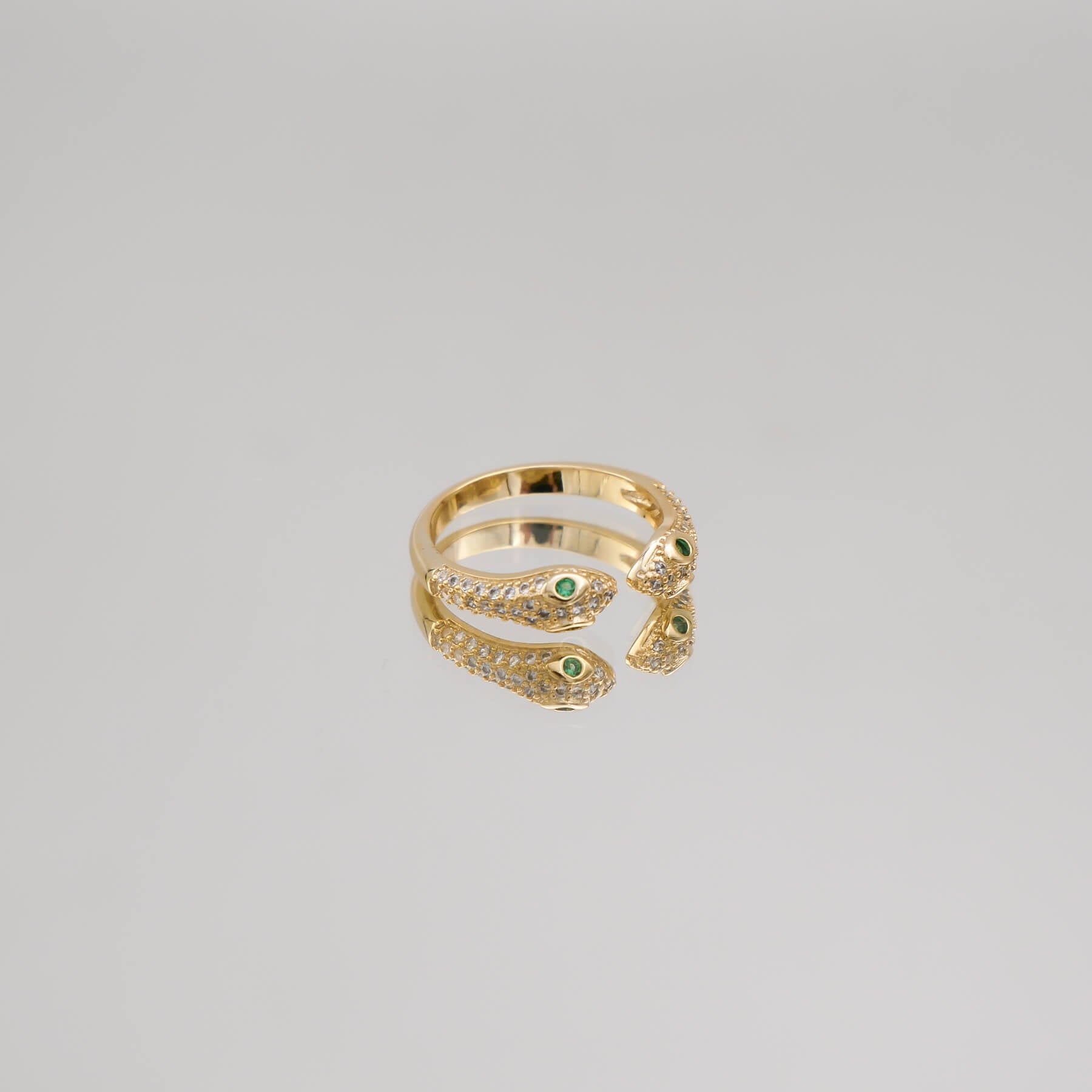 Sadie Double Snake Head Ring