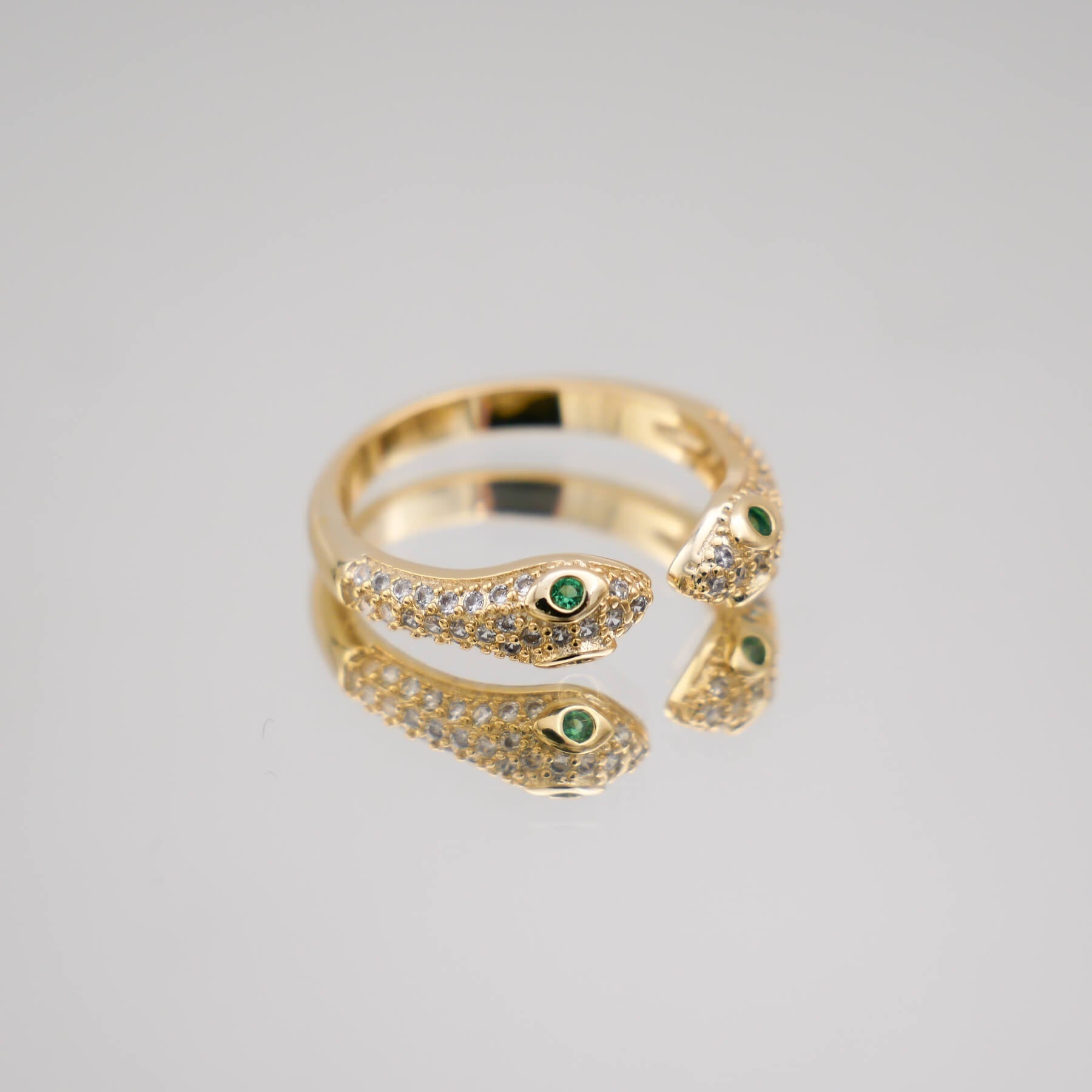 Sadie Double Snake Head Ring