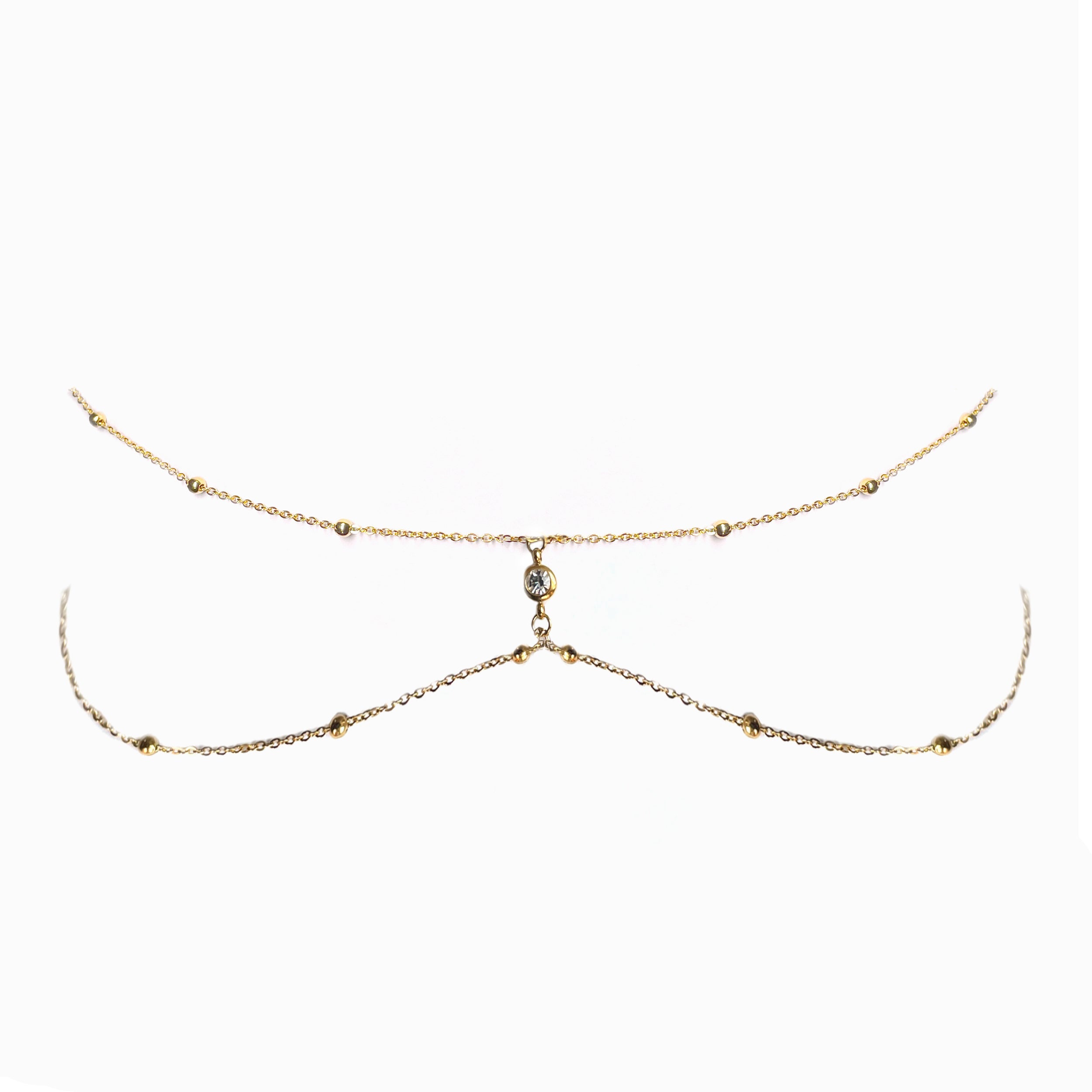 Double Golden Diamond Bellychain