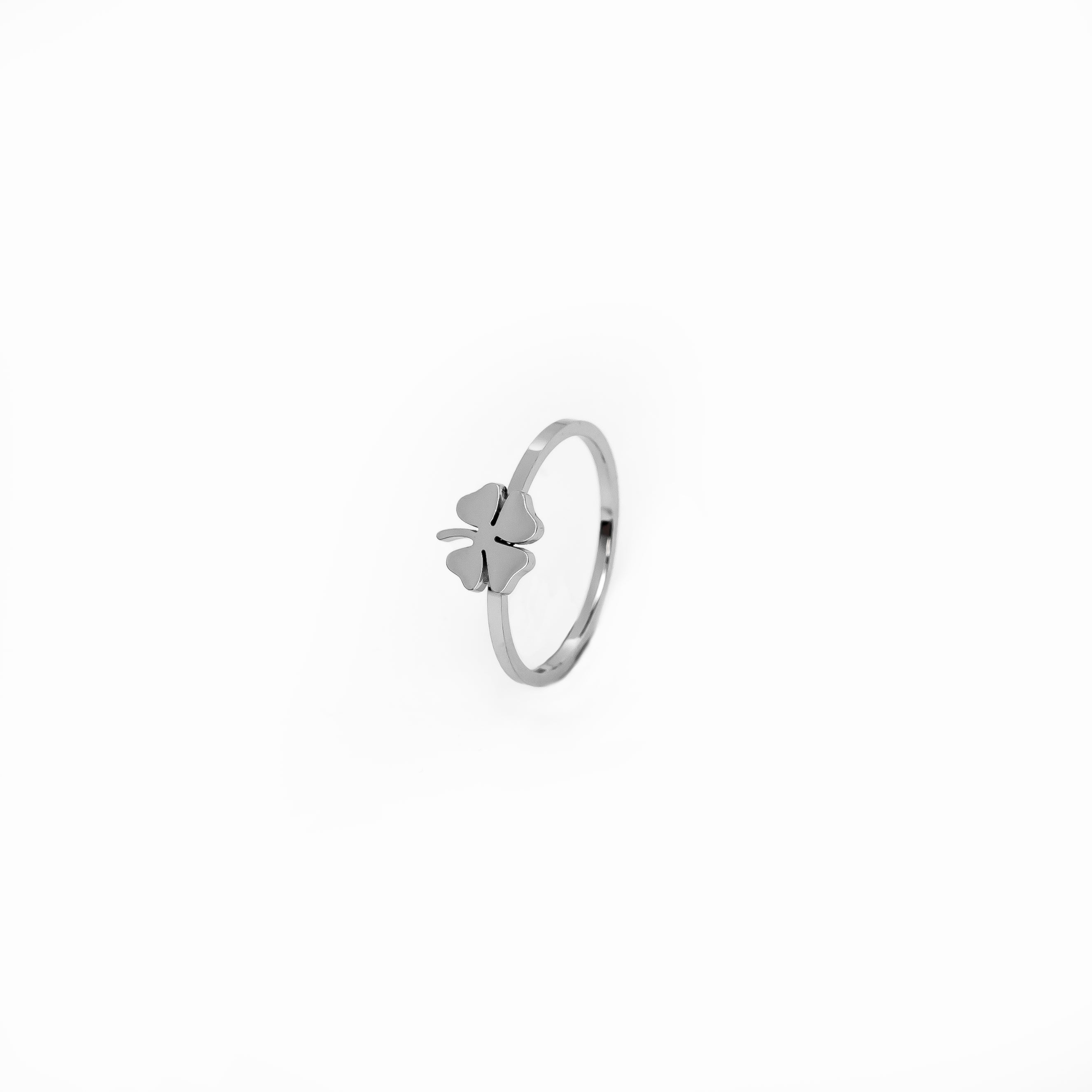 Four Leaf Clover Ring - Silver